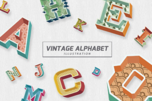 Download Vintage Alphabet Illustration - Alphabet Collection