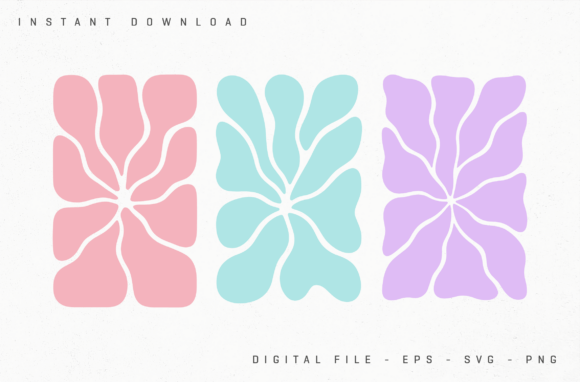 Download Modern Abstract Botanical Cutout Shapes - Botanical Collection