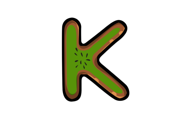 Download Kiwi for K Alphabet Illustration - Alphabet Collection