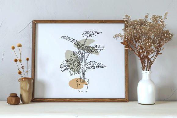 Download Hand Drawn Monstera One Leaf Line Art - Leaf line art Collection