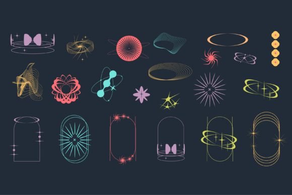Download 22 Y2k Aesthetic Shape Geometric Shape - Aesthetic shape Collection
